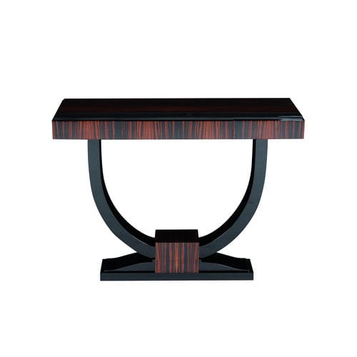 Konsolentisch / Art Deco - KS003 - Cygal Art Deco GmbH & Co. KG - glänzend lackiertes Holz / Macassar-Ebenholz / Gestell aus Macassar-Ebenholz