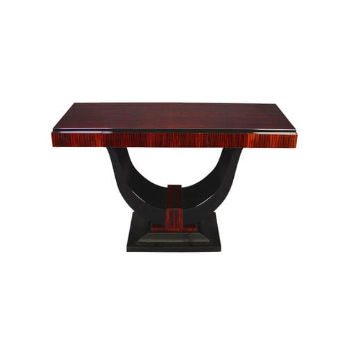 Konsolentisch / Art Deco - KS036 - Cygal Art Deco GmbH & Co. KG - glänzend lackiertes Holz / Macassar-Ebenholz / rechteckig