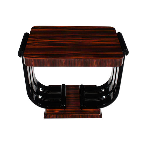 Beistelltisch / Art Deco - BS051 - Cygal Art Deco GmbH & Co. KG - glänzend lackiertes Holz / Macassar-Ebenholz / Gestell aus lackiertem Holz