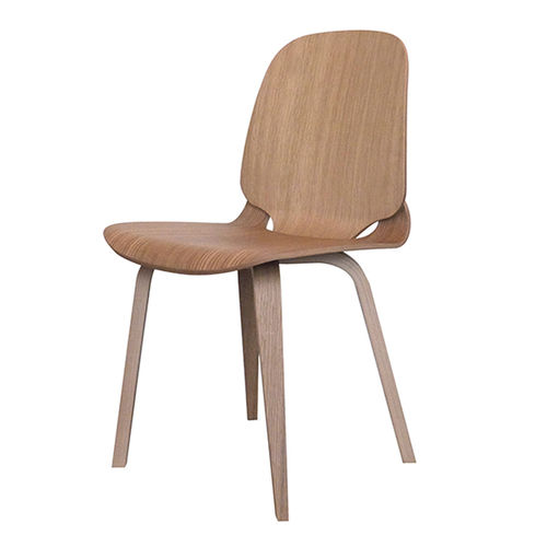 Besucherstuhl / skandinavisches Design - VIGGO - Danerka - für den Innenraum / Wolle / Leder