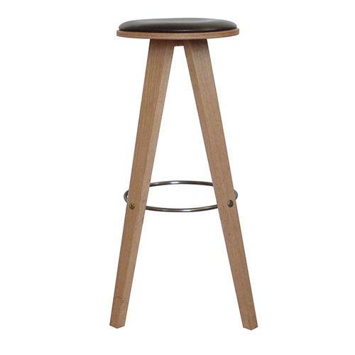 Barhocker / skandinavisches Design - VIGGO - Danerka - Leder / Gestell aus Eiche / FSC-zertifiziert