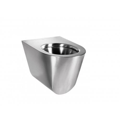 Wandhängendes WC - INS 535 OVC M12 - Intra Teka - Edelstahl / für Gewerbegebrauch