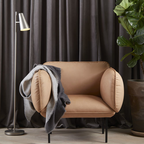 Sessel / skandinavisches Design - NAKKI - WOUD - Stoff / Massivholz / Sperrholz