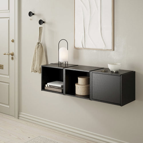 Wandmontiertes Regal - BRICKS CUBE - WOUD - Modul / modern / Eiche