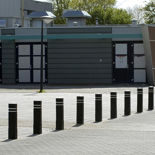 Sicherheits-Sperrpfosten - Lankhorst - stationär / Recyclingkunststoff / hoch