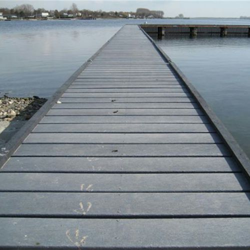 Recyclingkunststoff-Landungssteg - Marine decking - Lankhorst - stationär