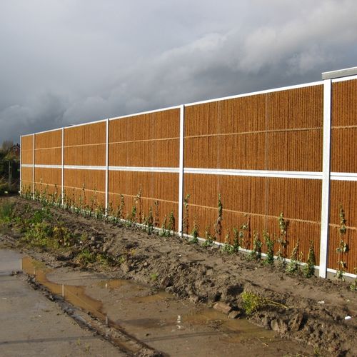 Lärmschutzwand mit modularen Platten - KOKOWALL® HIGH ABSORPTION - Kokosystems BV - Fertigbau / galvanisiertem Stahl / aus Kokosfaser