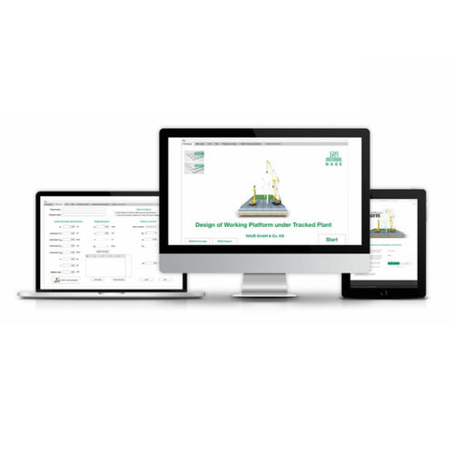 Projektplanungssoftware - PLATFORM - NAUE - Geotechnische Berechnung / für Betonkonstruktion