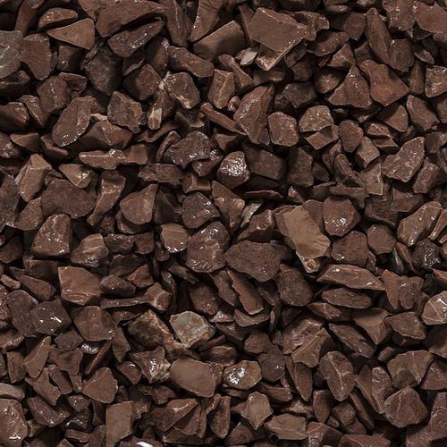Marmorkies - MARRONE MOGANO - Inter-minerals - für Außen / gemahlen