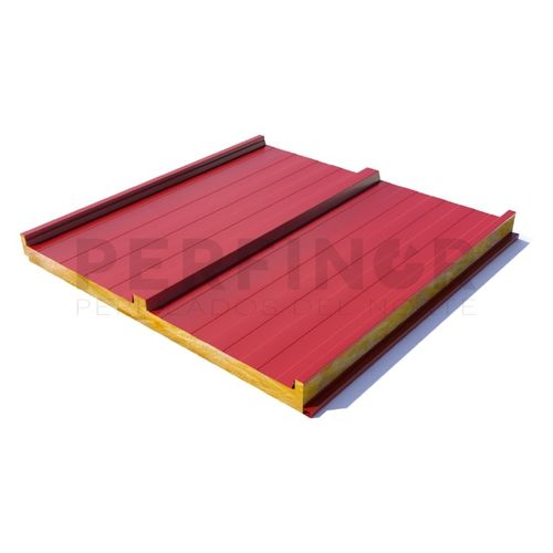 Sandwich-Dämmplatte für Dach - PERFINOR - 2 Metall-Deckschichten / Mineralwollekern / hochbeständig