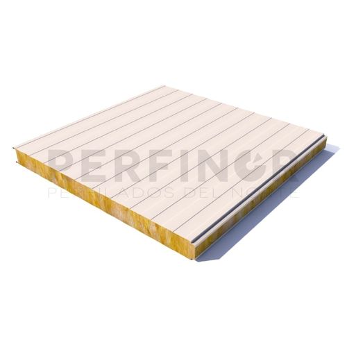 Sandwichpaneel für Wand - PERFINOR - 2 Metall-Deckschichten / Mineralwollekern / Euroklasse A2-s1-d0