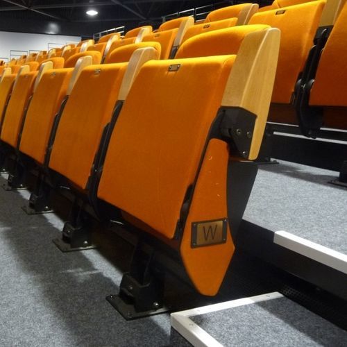 Moderner Auditoriumsessel - Flex - Jezet Seating - Stoff / Buche / aus lackiertem Metall