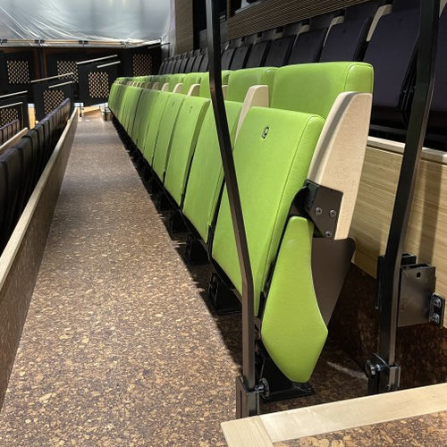 Moderner Auditoriumsessel - Flex Nova - Jezet Seating - Stoff / Buche / aus lackiertem Metall