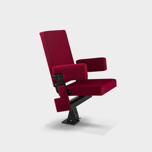 Moderner Auditoriumsessel - Livio - Jezet Seating - feuerfester Stoff / Buche / aus lackiertem Metall