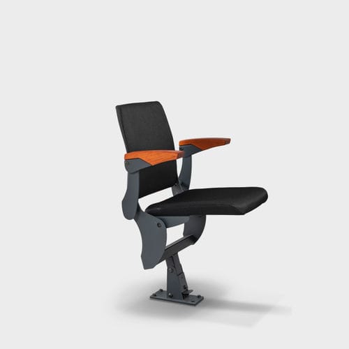 Moderner Hörsaalstuhl - Polar Comfort - Jezet Seating - für den Innenraum / feuerfester Stoff / Gestell aus gestrichenem Metall