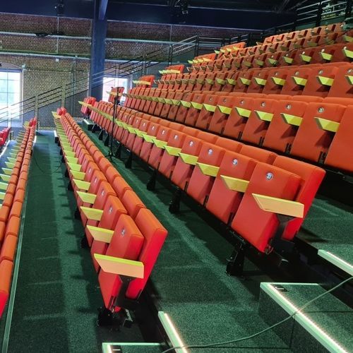 Moderner Hörsaalstuhl - Volta - Jezet Seating - für den Innenraum / feuerfester Stoff / Gestell aus gestrichenem Metall