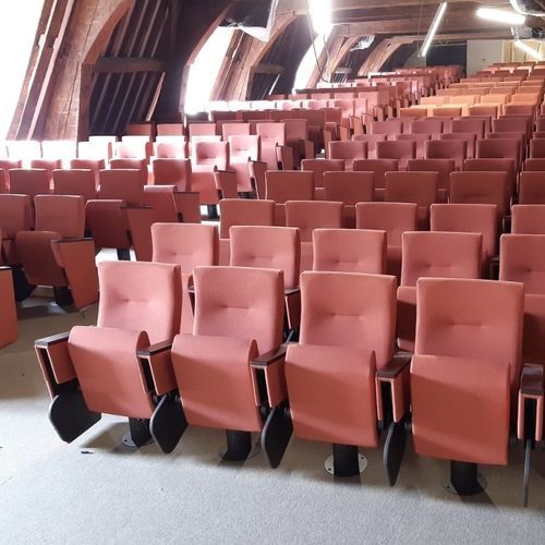 Moderner Auditoriumsessel - Plaza Lounge - Jezet Seating - feuerfester Stoff / Buche / Metall