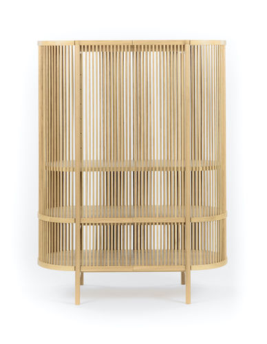 Hohes Sideboard - Bastone Cabinet – Oak with Doors - Poiat | Furniture - modern / lackiertes Holz / Eiche