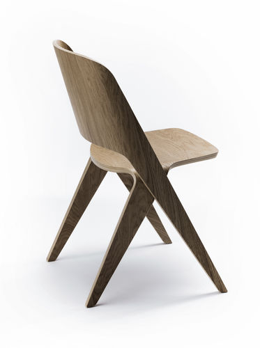 Moderner Esszimmerstuhl - LAVITTA - DARK OAK - Poiat | Furniture - für den Innenraum / Eiche / geformtes Sperrholz