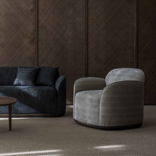 Modernes Sofa - Unio - Poiat | Furniture - Stoff / mit abnehmbarem Kissen / mit Armlehnen