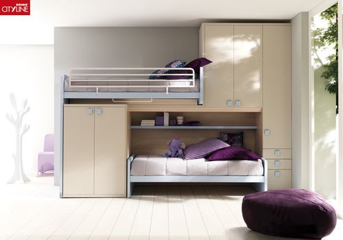 Etagenbett - COMPOSIZIONE 408 B - MOVING - Doimo City Line - Einpersonen / modern / Schrank
