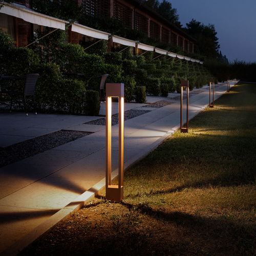 Moderner Leuchtpoller - TORCH - OLEV S.r.l. - Edelstahl / LED / IP67