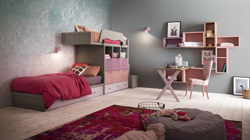 Holz-Kinderzimmer - EVERY DAY ROOM 6 - Callesella - für Mädchen