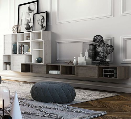 Moderne Wohnwand - MILAN 2019 - Callesella - Holz