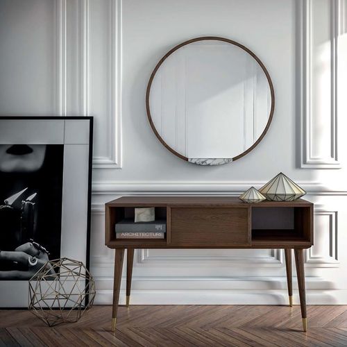 Moderner Konsolentisch - MILAN 2019 - Callesella - Holz / rechteckig / mit Stauraum