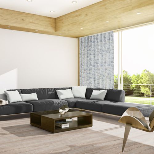 Vorhangstoff - SMITH 1213 - ado goldkante - Wand / Blumenmotive / Polyester