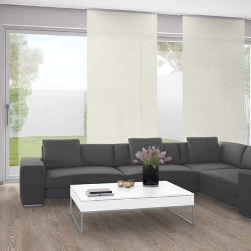 Einfarbige Gardine - NADIA 1122 - ado goldkante - Viskose / Polyester / waschbar