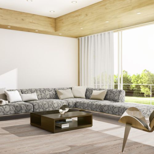 Möbelstoff - ARDEN 1580 - ado goldkante - Blumenmotive / Polyester / waschbar