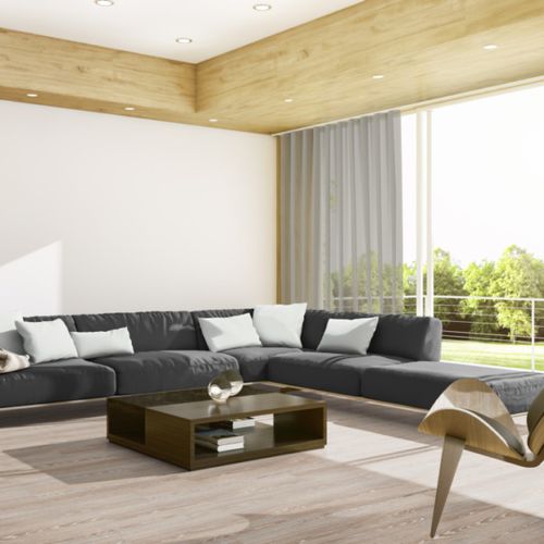 Einfarbige Gardine - RYSE 3041 - ado goldkante - Polyester / waschbar / transparent