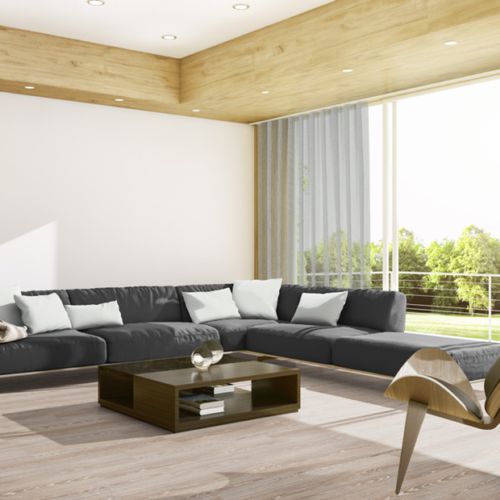 Vorhangstoff - NARAN 3532 - ado goldkante - einfarbig / FR-Polyester / waschbar