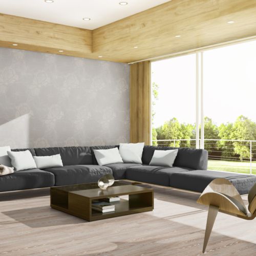 Viskose-Wandverkleidung - NOBLE 9903 - ado goldkante - Polyester / in Naturoptik / Stoffoptik