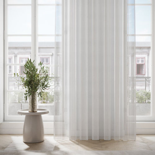 Streifenmuster-Gardine - MCCOY - ado goldkante - Polyester / waschbar / transparent