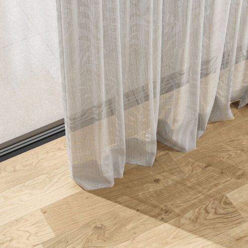 Blumenmotiv-Gardine - SHADE - ado goldkante - Viskose / Polyester / waschbar