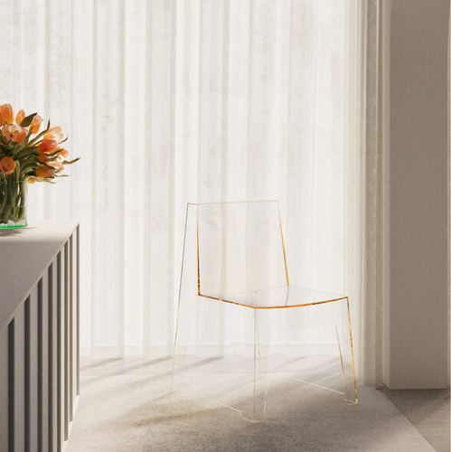 Einfarbige Gardine - VOILE - ado goldkante - Gewebe / Polyester / waschbar