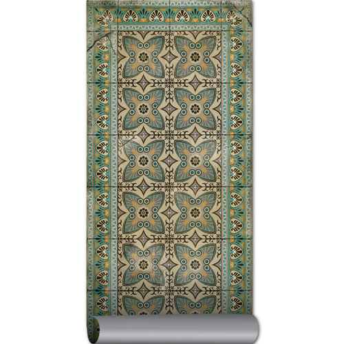 Moderner Teppich - SABI WABI – B1- AN - BEIJA FLOR - mit geometrischen Motiven / Vinyl / rechteckig
