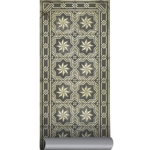 Moderner Teppich - WABI SABI G2-AN - BEIJA FLOR - mit geometrischen Motiven / Vinyl / rechteckig