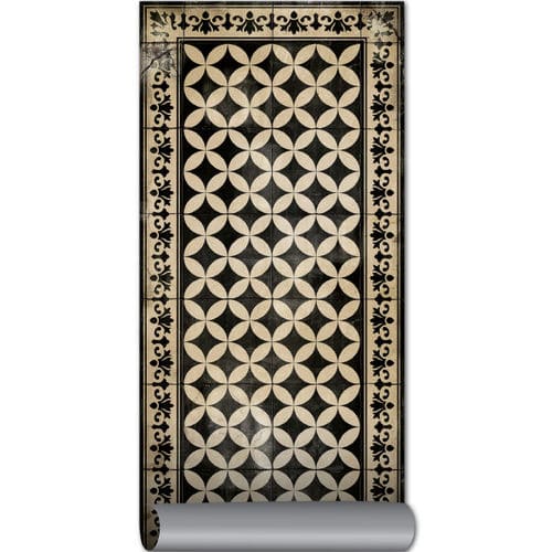Moderner Teppich - WABI SABI- SO1-AN - BEIJA FLOR - mit geometrischen Motiven / Vinyl / rechteckig
