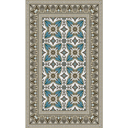 Moderner Teppich - BELLA- B3 - BEIJA FLOR - Motiv / Vinyl / rechteckig