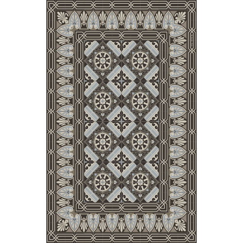 Moderner Teppich - FLORA BELLA – FB1 - BEIJA FLOR - mit geometrischen Motiven / Vinyl / rechteckig