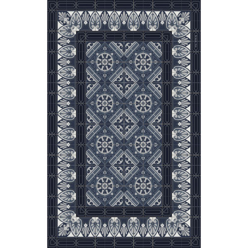 Moderner Teppich - FLORA BELLA – FB3 - BEIJA FLOR - mit geometrischen Motiven / Vinyl / rechteckig