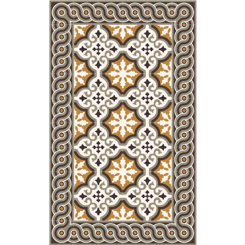 Moderner Teppich - MOUNTAIN- TS3 - BEIJA FLOR - Motiv / Vinyl / rechteckig