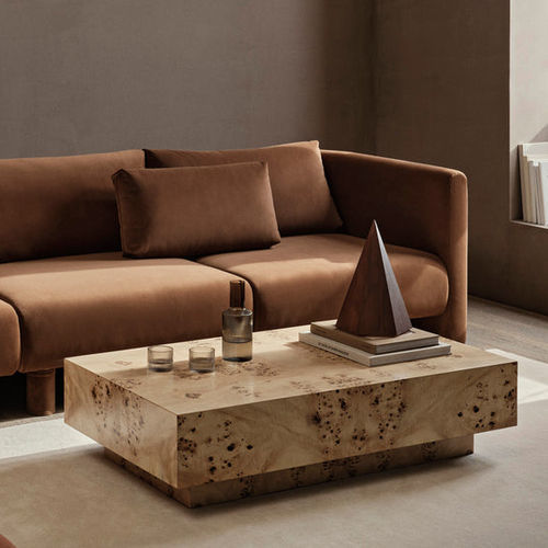 Moderner Couchtisch - Burl - Ferm Living - Holzfurnier / MDF / Gestell aus MDF