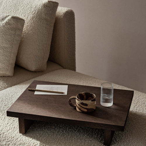 Moderner Beistelltisch - Kona - Ferm Living - Eiche / MDF / Gestell aus Eiche