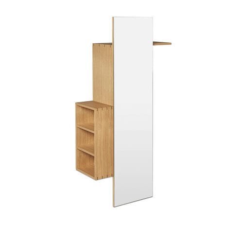 Moderner Eingangsbereich - Bon - Ferm Living - wandmontiert / Eiche / mit Stauraum