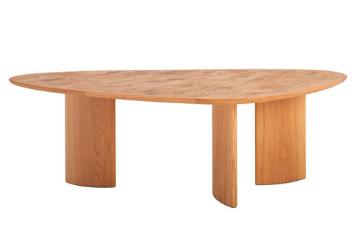 Moderner Tisch - ZONTO - SIKALINDI - Holz / Massivholz / dreieckig