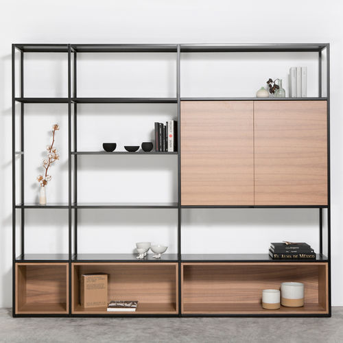 Modul-Bücherregal - LIAC - MASIS - modern / für Büro / Holz